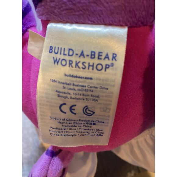 Build A Bear HG Honey Girls Teegan Purple Cat Kitty Plush 20" In White Dress - Picture 6 of 7